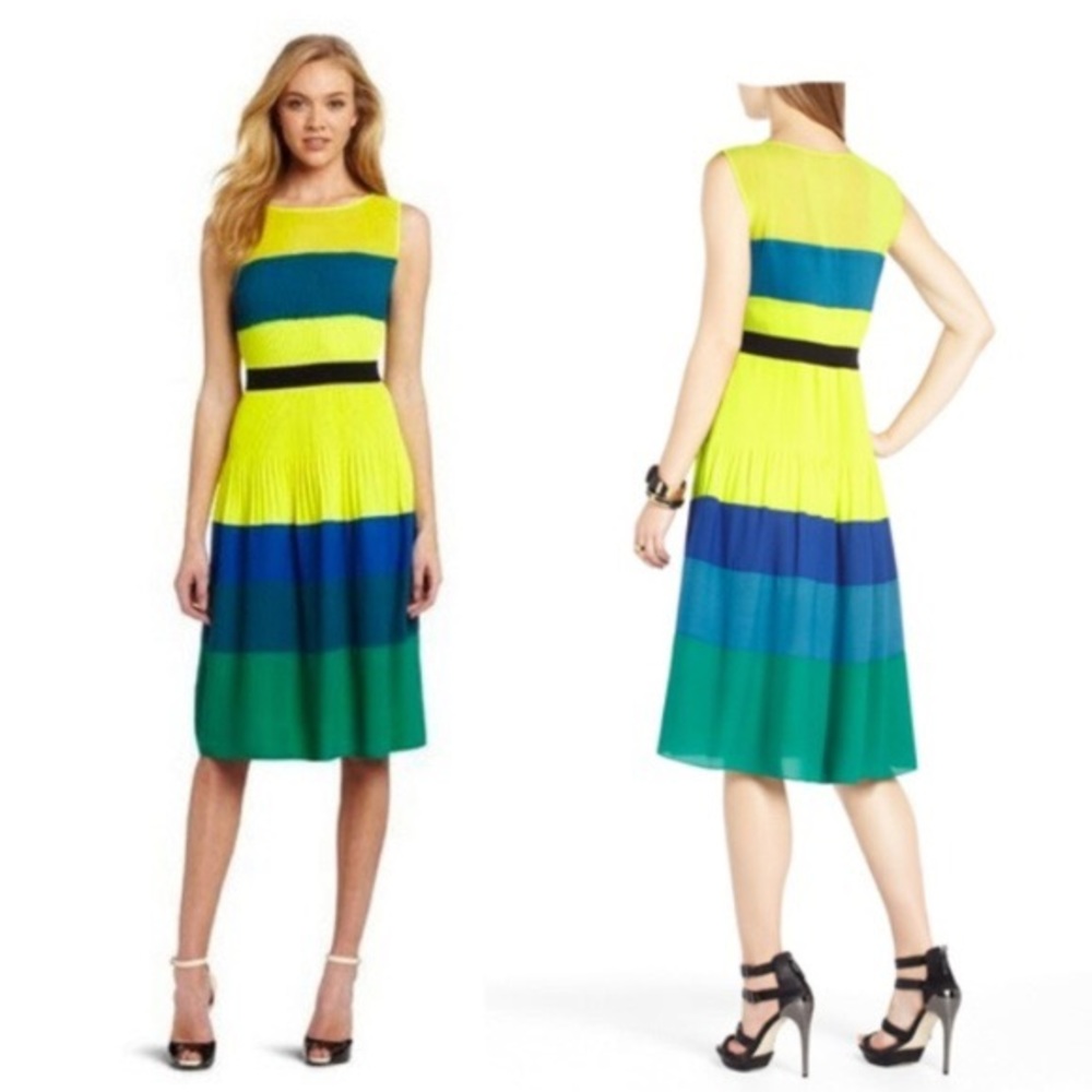 NWT BCBG COLOR BLOCK KASSANDRA DRESS (NEVER WORN)